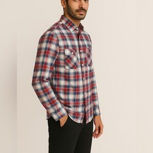 Topman cotton plaid shirt size medium excellent condition